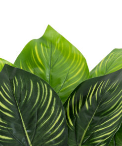 Alternative view of GloboStar® 78256 Τεχνητό Φυτό Μπουκέτο Διακοσμητικών Κλαδιών με Κίτρινο και Πράσινο Φύλλωμα Αγλαόνημα M40 x Υ40 x Π40cm