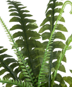 Alternative view of GloboStar® 78257 Τεχνητό Φυτό Μπουκέτο Διακοσμητικών Κλαδιών με Πράσινο Φύλλωμα Φτέρη της Βοστώνης Μ60 x Π60 x Υ40cm