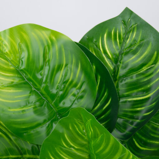 GloboStar® GloboStar® CANNA 78262 Τεχνητό Φυτό Κάννα - Μπουκέτο Διακοσμητικών Φυτών - Κλαδιών με Φύλλωμα Πράσινο Υ30cm