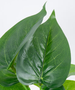 GloboStar® GloboStar® POTHOS 78266 Τεχνητό Φυτό Πόθος - Μπουκέτο Διακοσμητικών Φυτών - Κλαδιών με Φύλλωμα Πράσινο Υ28cm