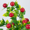 GloboStar® GloboStar® BUTCHERS BROOM 78268 Τεχνητό Φυτό Ρούσκος - Μπουκέτο Διακοσμητικών Φυτών - Κλαδιών με Φύλλωμα Πράσινο - Κόκκινο - Κίτρινο Υ30cm
