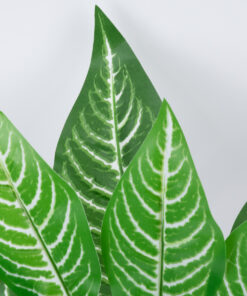 GloboStar® GloboStar® MADAGASCAR JEWEL 78274 Τεχνητό Φυτό Ευφορβία - Μπουκέτο Διακοσμητικών Φυτών - Κλαδιών με Φύλλωμα Πράσινο Υ35cm