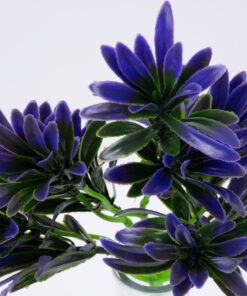 GloboStar® GloboStar® PURPLE MAKI 78282 Τεχνητό Φυτό Ποδόκαρπος Μωβ - Μπουκέτο Διακοσμητικών Φυτών - Κλαδιών με Φύλλωμα Μωβ Υ28cm