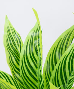 GloboStar® GloboStar® PEACOCK PLANT L.GREEN 78287 Τεχνητό Φυτό Καλαθέα Α.Πρ. - Μπουκέτο Διακοσμητικών Φυτών - Κλαδιών με Φύλλωμα Πράσινο Υ30cm