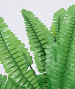 GloboStar® GloboStar® BOSTON FERN SMALL 78291 Τεχνητό Φυτό Φτέρη Βοστώνης Μικρή - Μπουκέτο Διακοσμητικών Φυτών - Κλαδιών με Φύλλωμα Πράσινο Υ30cm