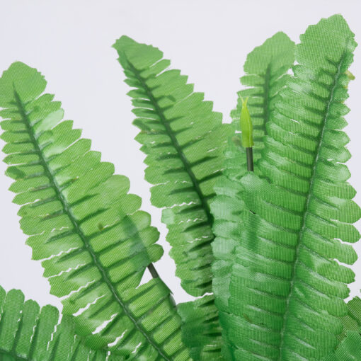 GloboStar® GloboStar® BOSTON FERN SMALL 78291 Τεχνητό Φυτό Φτέρη Βοστώνης Μικρή - Μπουκέτο Διακοσμητικών Φυτών - Κλαδιών με Φύλλωμα Πράσινο Υ30cm