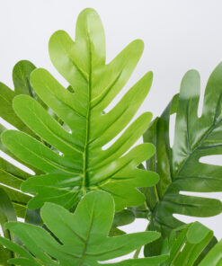 GloboStar® GloboStar® TREE PHILODENDRON 78299 Τεχνητό Φυτό Φιλόδεντρο - Μπουκέτο Διακοσμητικών Φυτών - Κλαδιών με Φύλλωμα Πράσινο Υ40cm