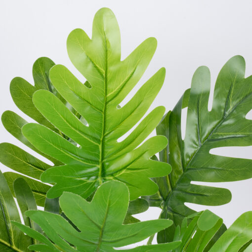 GloboStar® GloboStar® TREE PHILODENDRON 78299 Τεχνητό Φυτό Φιλόδεντρο - Μπουκέτο Διακοσμητικών Φυτών - Κλαδιών με Φύλλωμα Πράσινο Υ40cm