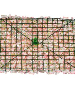 GloboStar® 78314 Συνθετικό Πάνελ Λουλουδιών - Κάθετος Κήπος Ορτανσία Ροζ/Λευκό Μ60 x Υ40 x Π5cm 7 78314 3