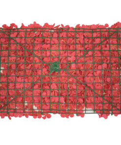 GloboStar® 78330 Συνθετικό Πάνελ Λουλουδιών - Κάθετος Κήπος Ορτανσία Σκούρο Κόκκινο Μ60 x Υ40 x Π5cm 7 78330 3