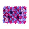 GloboStar® GloboStar® 78332 Artificial - Συνθετικό Τεχνητό Διακοσμητικό Πάνελ Λουλουδιών - Κάθετος Κήπος Τριαντάφυλλο - Ορτανσία - Βιολέτα - Φουξια - Μωβ - Γαλάζιο Μ60 x Υ40 x Π7cm