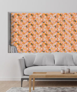 GloboStar® Artificial Garden ROSES STORY ORANGE 78333 Τεχνητό Διακοσμητικό Πάνελ Λουλουδιών - Κάθετος Κήπος σύνθεση Αμβροσία Μ60 x Π40 x Υ6cm 13 78333 7