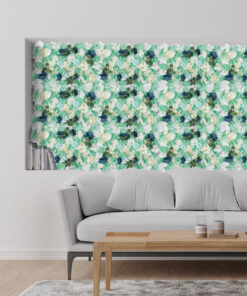 GloboStar® Artificial Garden ROSES STORY BLUE 78334 Τεχνητό Διακοσμητικό Πάνελ Λουλουδιών - Κάθετος Κήπος σύνθεση Αμβροσία Μ60 x Π40 x Υ6cm 13 78334 7