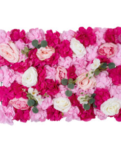 Alternative view of GloboStar® Artificial Garden ROSALIE 78335 Τεχνητό Διακοσμητικό Πάνελ Λουλουδιών - Κάθετος Κήπος σύνθεση Ροζαλί Μ60 x Π40 x Υ6cm