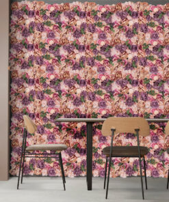 GloboStar® Artificial Garden ROSES STORY PINK 78337 Τεχνητό Διακοσμητικό Πάνελ Λουλουδιών - Κάθετος Κήπος σύνθεση Αμβροσία Μ60 x Π40 x Υ6cm 13 78337 7