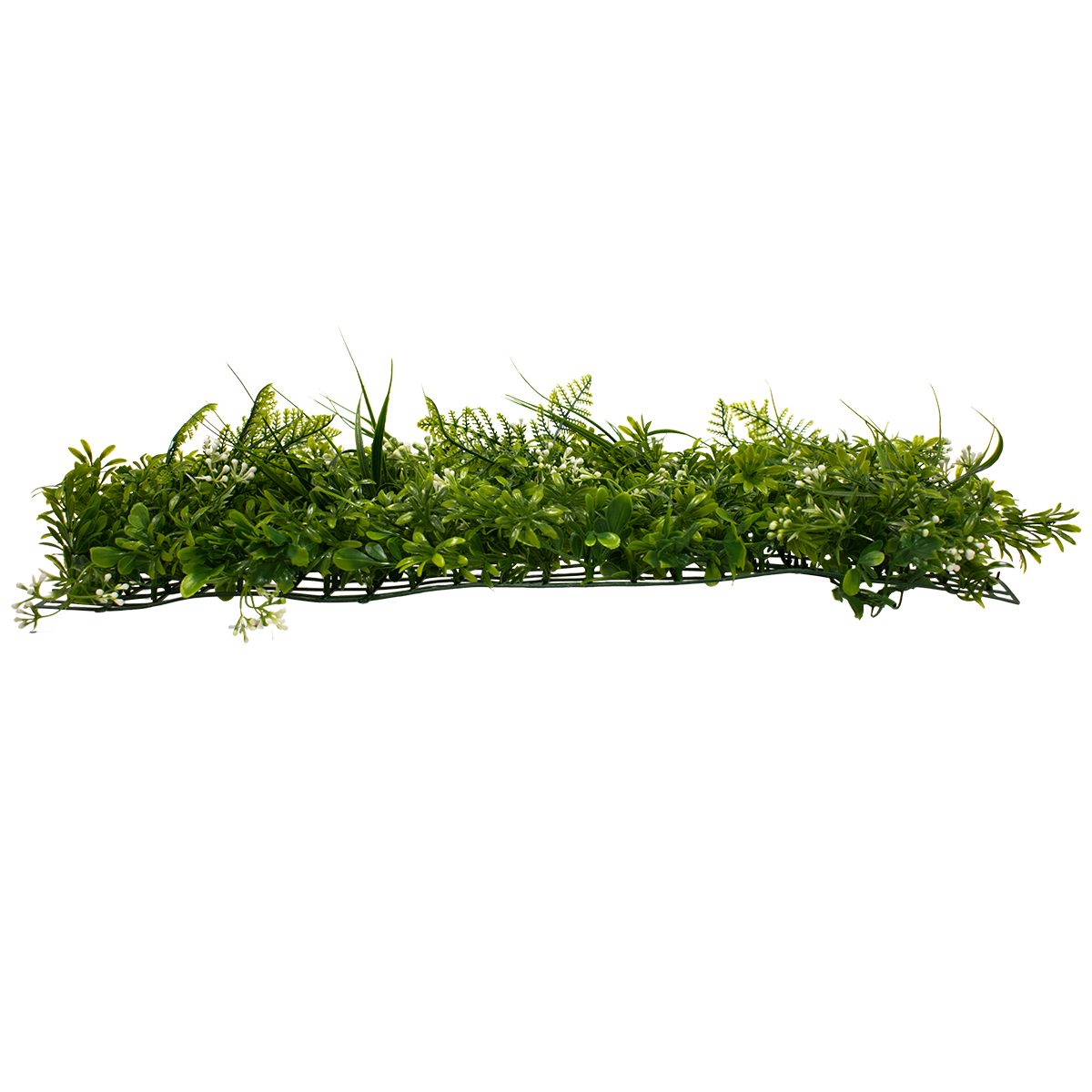 GLOBOSTAR® FERN 78401 Τεχνητό Πάνελ Φυλλωσιάς / Κάθετος Κήπος Γάλιο, Φτέρη, Γκι & Γρασίδι - Πράσινο - Μ60 x Π9 x Υ40cm 3 Γκι & Γρασίδι - Πράσινο - Μ60 x Π9 x Υ40cm