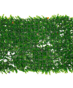GLOBOSTAR® BUXUS 78408 Τεχνητό Πάνελ Φυλλωσιάς / Κάθετος Κήπος Καυκάσιο Πυξάρι & Πολύχρωμα Λουλούδια - Πράσινο - Μ60 x Π8 x Υ40cm 6 78408 3