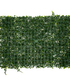 GLOBOSTAR® BOXWOOD 78409 Τεχνητό Πάνελ Φυλλωσιάς Κάθετος Κήπος Πυξάρι/Φτέρη/Περεσκία - Πράσινο - Μ60 x Π7 x Υ40cm 7 78409 3