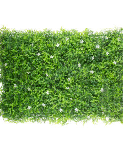 GloboStar® GloboStar® 78424 Artificial - Συνθετικό Τεχνητό Διακοσμητικό Πάνελ Φυλλωσιάς - Κάθετος Κήπος Γιασεμί - Πράσινο Μ60 x Υ40 x Π5cm