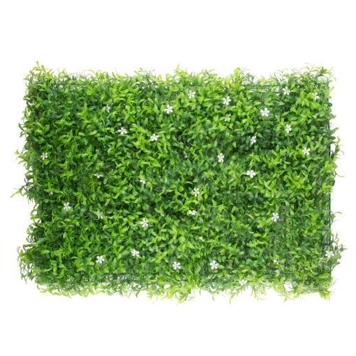 GloboStar® GloboStar® 78424 Artificial - Συνθετικό Τεχνητό Διακοσμητικό Πάνελ Φυλλωσιάς - Κάθετος Κήπος Γιασεμί - Πράσινο Μ60 x Υ40 x Π5cm