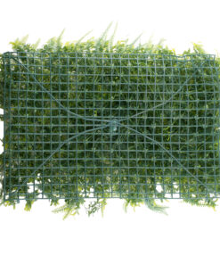 GloboStar® 78427 Artificial - Συνθετικό Τεχνητό Διακοσμητικό Πάνελ Φυλλωσιάς - Κάθετος Κήπος Νάνος Φτέρη - Γιασεμί - Πράσινο Μ60 x Υ40 x Π9cm 7 78427 3