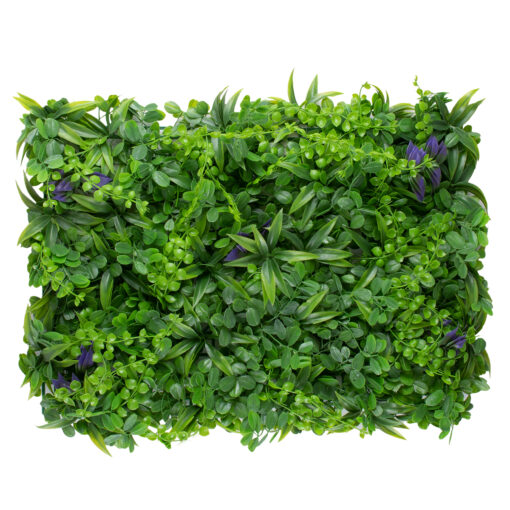 GloboStar® GLOBOSTAR® PEPPEROMIA 78434 Τεχνητό Πάνελ Φυλλωσιάς / Κάθετος Κήπος Πεπερόμια & Ζεβρίνα - Πράσινο - Μ60 x Π9 x Υ40cm
