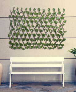GloboStar® Artificial Garden GOLDEN POTHOS 78496 Πτυσσόμενη Πέργκολα Τεχνητής Φυλλωσιάς - Κάθετος Κήπος Σύνθεση Πόθος Μ110 x Π10 x Υ120cm (min) Μ310 x Π10 x Υ45cm (max) 11 78496