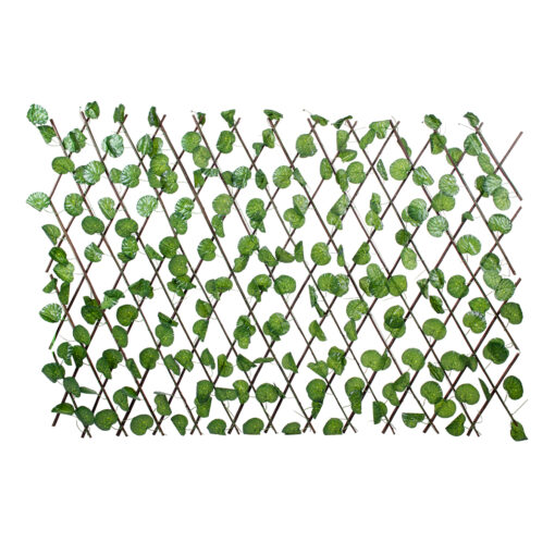 GloboStar® GloboStar® Artificial Garden NASTURTIUM 78498 Πτυσσόμενη Πέργκολα Τεχνητής Φυλλωσιάς - Κάθετος Κήπος Σύνθεση Ινδοκάρδαμο Μ110 x Π10 x Υ120cm (min) Μ310 x Π10 x Υ45cm (max)