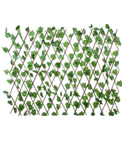 GloboStar® GloboStar® Artificial Garden VINE LEAVES 78499 Πτυσσόμενη Πέργκολα Τεχνητής Φυλλωσιάς - Κάθετος Κήπος Σύνθεση Αμπελόφυλλο Μ110 x Π10 x Υ120cm (min) Μ310 x Π10 x Υ45cm (max)