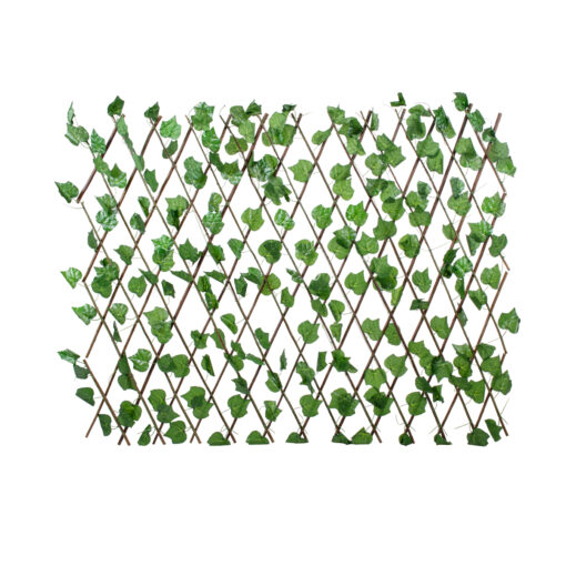 GloboStar® GloboStar® Artificial Garden VINE LEAVES 78499 Πτυσσόμενη Πέργκολα Τεχνητής Φυλλωσιάς - Κάθετος Κήπος Σύνθεση Αμπελόφυλλο Μ110 x Π10 x Υ120cm (min) Μ310 x Π10 x Υ45cm (max)