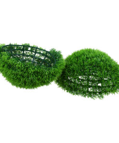 Alternative view of GloboStar® 78509 Artificial - Συνθετικό Τεχνητό Διακοσμητικό Φυτό Θάμνος Γρασίδι Πράσινο Φ28cm