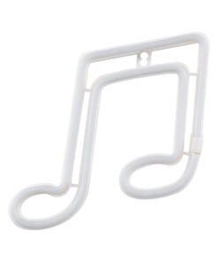 GloboStar® 78571 Φωτιστικό Ταμπέλα Φωτεινή Επιγραφή NEON LED Σήμανσης MUSIC NOTE 5W με Καλώδιο Τροφοδοσίας USB - Μπαταρίας 3xAAA (Δεν Περιλαμβάνονται) - Ροζ 8 78571 2