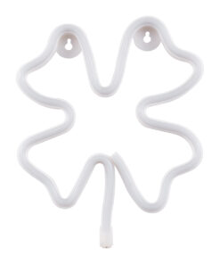 Alternative view of GloboStar® 78572 Φωτιστικό Ταμπέλα Φωτεινή Επιγραφή NEON LED Σήμανσης FOUR LEAF CLOVER 5W με Καλώδιο Τροφοδοσίας USB - Μπαταρίας 3xAAA (Δεν Περιλαμβάνονται) - Πράσινο