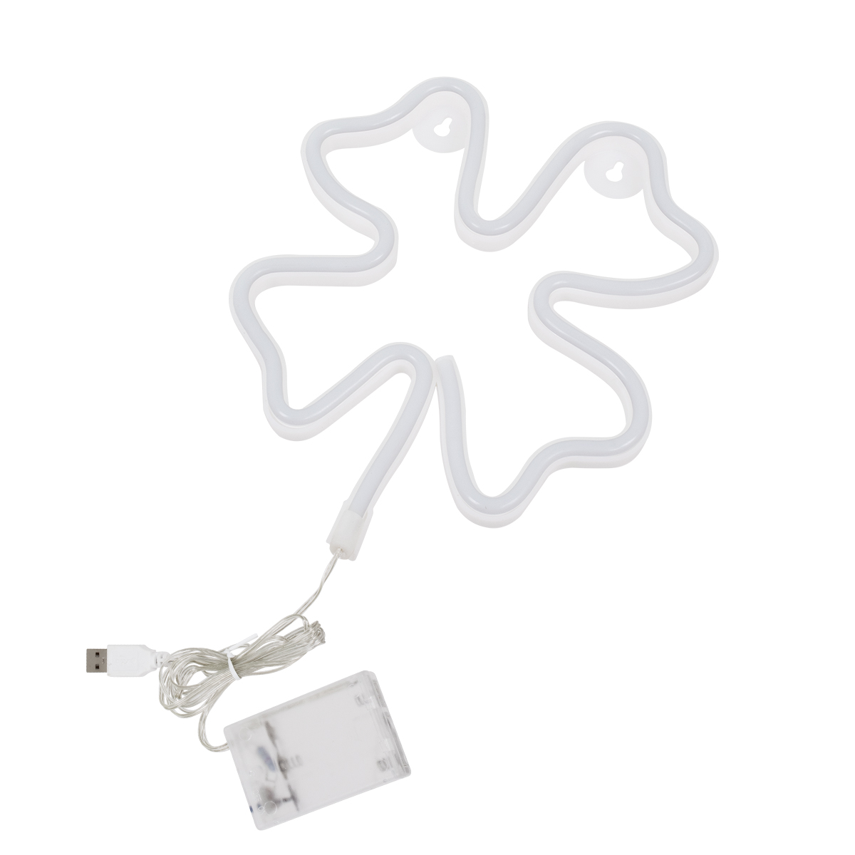 GloboStar® 78572 Φωτιστικό Ταμπέλα Φωτεινή Επιγραφή NEON LED Σήμανσης FOUR LEAF CLOVER 5W με Καλώδιο Τροφοδοσίας USB - Μπαταρίας 3xAAA (Δεν Περιλαμβάνονται) - Πράσινο 5 GloboStar® 78572 Φωτιστικό Ταμπέλα Φωτεινή Επιγραφή NEON LED Σήμανσης FOUR LEAF CLOVER 5W με Καλώδιο Τροφοδοσίας USB - Μπαταρίας 3xAAA (Δεν Περιλαμβάνονται) - Πράσινο - Image 3