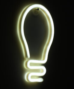 GloboStar® 78576 Φωτιστικό Ταμπέλα Φωτεινή Επιγραφή NEON LED Σήμανσης LAMP 5W με Καλώδιο Τροφοδοσίας USB - Μπαταρίας 3xAAA (Δεν Περιλαμβάνονται) - Ψυχρό Λευκό 6000K 11 78576 5