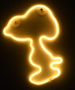 GloboStar® 78578 Φωτιστικό Ταμπέλα Φωτεινή Επιγραφή NEON LED Σήμανσης SNOOPY 5W με Καλώδιο Τροφοδοσίας USB - Μπαταρίας 3xAAA (Δεν Περιλαμβάνονται) - Θερμό Λευκό 2700K 10 78578 4