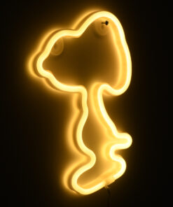 GloboStar® 78578 Φωτιστικό Ταμπέλα Φωτεινή Επιγραφή NEON LED Σήμανσης SNOOPY 5W με Καλώδιο Τροφοδοσίας USB - Μπαταρίας 3xAAA (Δεν Περιλαμβάνονται) - Θερμό Λευκό 2700K 11 78578 5