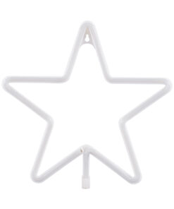 Alternative view of GloboStar® 78586 Φωτιστικό Ταμπέλα Φωτεινή Επιγραφή NEON LED Σήμανσης STAR 5W με Καλώδιο Τροφοδοσίας USB - Μπαταρίας 3xAAA (Δεν Περιλαμβάνονται) - Ροζ