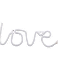 Alternative view of GloboStar® 78587 Φωτιστικό Ταμπέλα Φωτεινή Επιγραφή NEON LED Σήμανσης LOVE 5W με Καλώδιο Τροφοδοσίας USB - Μπαταρίας 3xAAA (Δεν Περιλαμβάνονται) - Κόκκινο