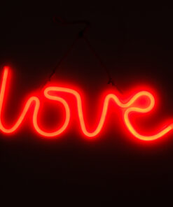 GloboStar® 78587 Φωτιστικό Ταμπέλα Φωτεινή Επιγραφή NEON LED Σήμανσης LOVE 5W με Καλώδιο Τροφοδοσίας USB - Μπαταρίας 3xAAA (Δεν Περιλαμβάνονται) - Κόκκινο 10 78587 4