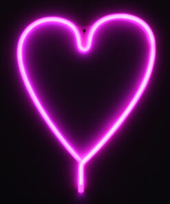 GloboStar® 78593 Φωτιστικό Ταμπέλα Φωτεινή Επιγραφή NEON LED Σήμανσης HEART LINE 5W με Καλώδιο Τροφοδοσίας USB - Μπαταρίας 3xAAA (Δεν Περιλαμβάνονται) - Ροζ 10 78593 4