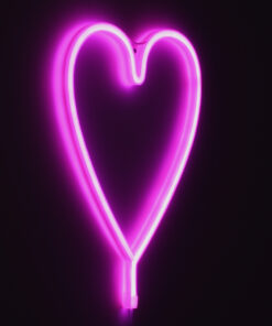 GloboStar® 78593 Φωτιστικό Ταμπέλα Φωτεινή Επιγραφή NEON LED Σήμανσης HEART LINE 5W με Καλώδιο Τροφοδοσίας USB - Μπαταρίας 3xAAA (Δεν Περιλαμβάνονται) - Ροζ 11 78593 5