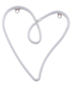 Alternative view of GloboStar® 78594 Φωτιστικό Ταμπέλα Φωτεινή Επιγραφή NEON LED Σήμανσης CALLIGRAPHIC HEART LINE 5W με Καλώδιο Τροφοδοσίας USB - Μπαταρίας 3xAAA (Δεν Περιλαμβάνονται) - Ροζ