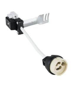 Alternative view of GLOBOSTAR® LAMPHOLDER 78950 Ντουί Gu10 Πορσελάνης με 15cm Καλώδιο σε Anti-Fire Protection High Resistance Tube & Κυτίο Συνδεσμολογίας - ᐊVDEᐅ Certified - IP20 - Μ15 x Π3.5 x Υ3.5cm