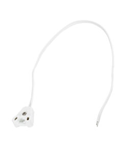 GloboStar® GLOBOSTAR® LAMPHOLDER 78953 Ντουί T8 G13 με 30cm Καλώδιο IP20 - Μ30 x Π1 x Υ2.2cm