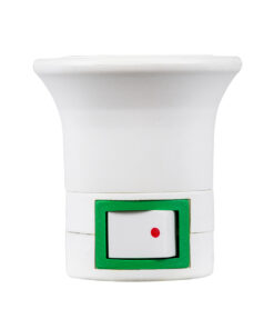 Alternative view of GloboStar® 78956 Αντάπτορας - Βάση E27 για Φωτάκι Νυχτός ELLIS με Διακόπτη On/Off Μ3.3 x Π6 x Υ5cm