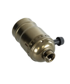 Alternative view of GLOBOSTAR® LAMPHOLDER 78964 Ντουί E27 με Διακόπτη On/Off IP20 Μπρούτζινο - Μ5.5 x Π3.6 x Υ7cm