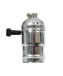 GloboStar® 78965 Ντουί Vintage Industrial Retro E27 με Διακόπτη ON/OFF - Ασημί - Μ5.5 x Π3.6 x Υ7cm 8 78965 3