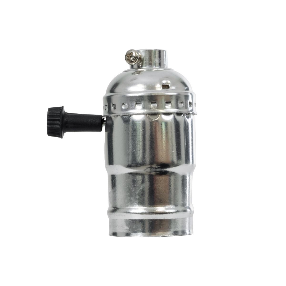 GloboStar® 78965 Ντουί Vintage Industrial Retro E27 με Διακόπτη ON/OFF - Ασημί - Μ5.5 x Π3.6 x Υ7cm 5 GloboStar® 78965 Ντουί Vintage Industrial Retro E27 με Διακόπτη ON/OFF - Ασημί - Μ5.5 x Π3.6 x Υ7cm - Image 3