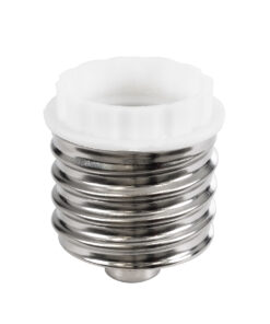 GloboStar® GloboStar® 78970 Πλαστικός Αντάπτορας Μετατροπέας από 1xE40 Ντουί σε 1xE27 Ντουί Λευκό Φ4.2 x Υ5cm